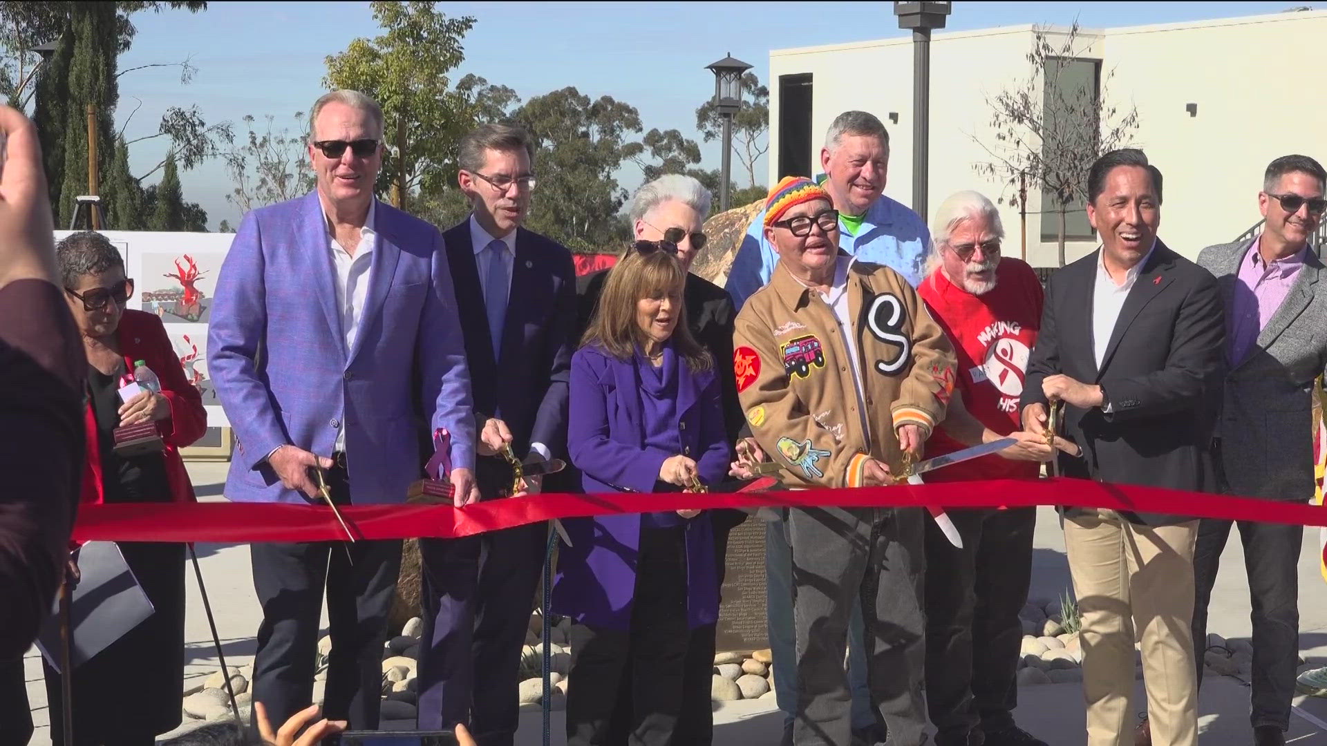 CBS 8's Alex Lai reports on the unveiling of San Diego's first and long-awaited AIDS memorial at Olive Street Park in Bankers Hill.