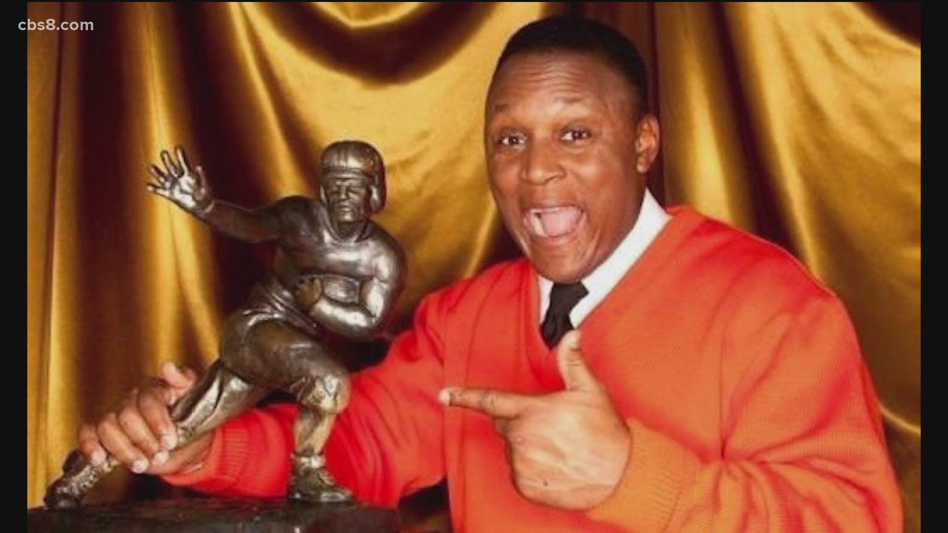 Former Detroit Lion and legendary, hall of fame running back, Barry Sanders promotes a Super Bowl Sweepstakes event.