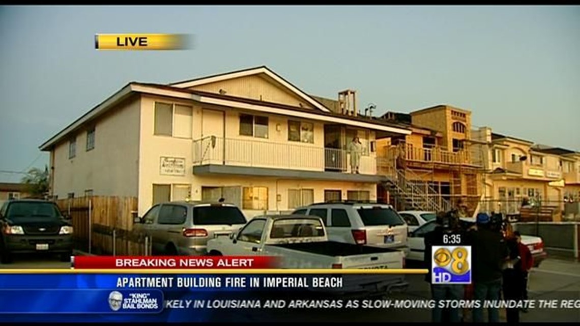 Two displaced after apartment fire in Imperial Beach