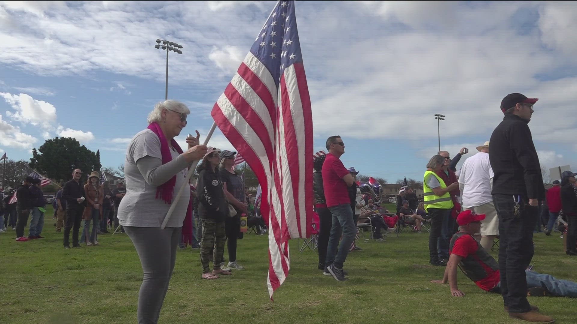 Counter protestors attended to spread the message of liberation for all people in contradiction to the nationwide border convoy in favor of tight border security.