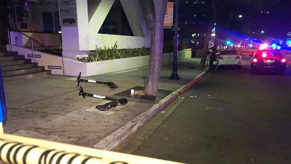 Man dies after crashing dockless scooter into tree in downtown San ...