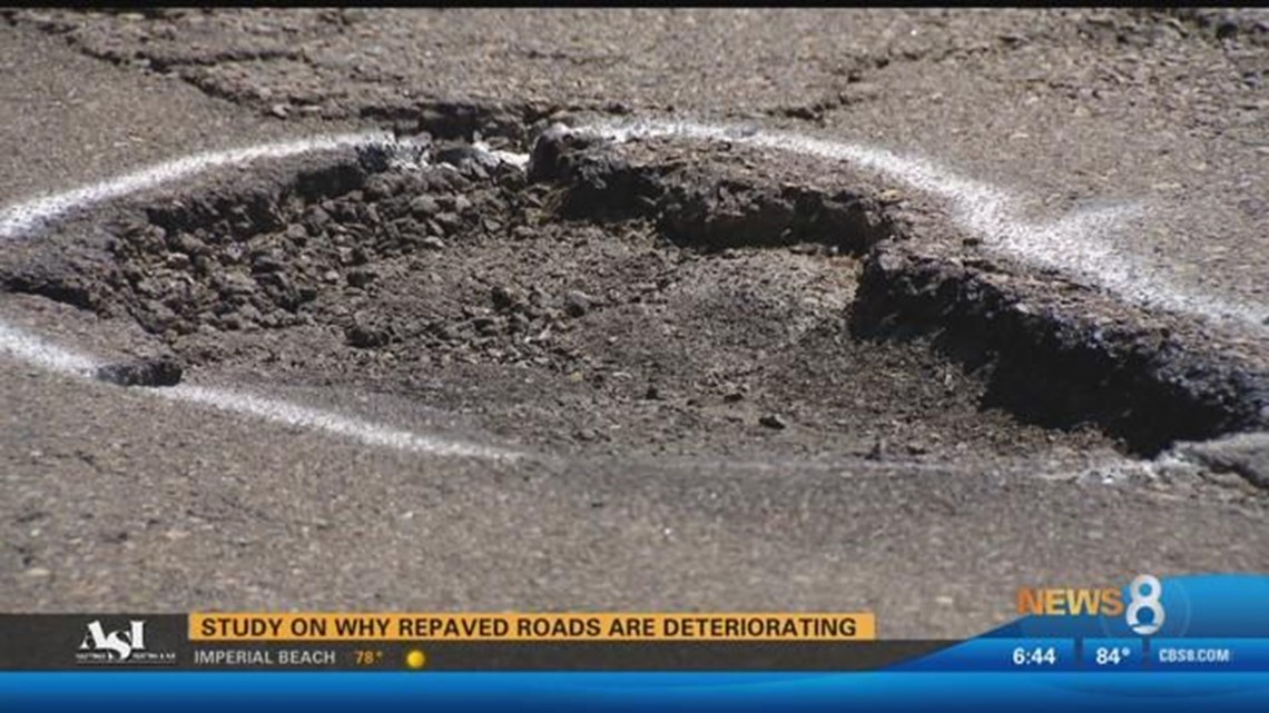 San Diego: Study on why repaved roads are deteriorating | cbs8.com