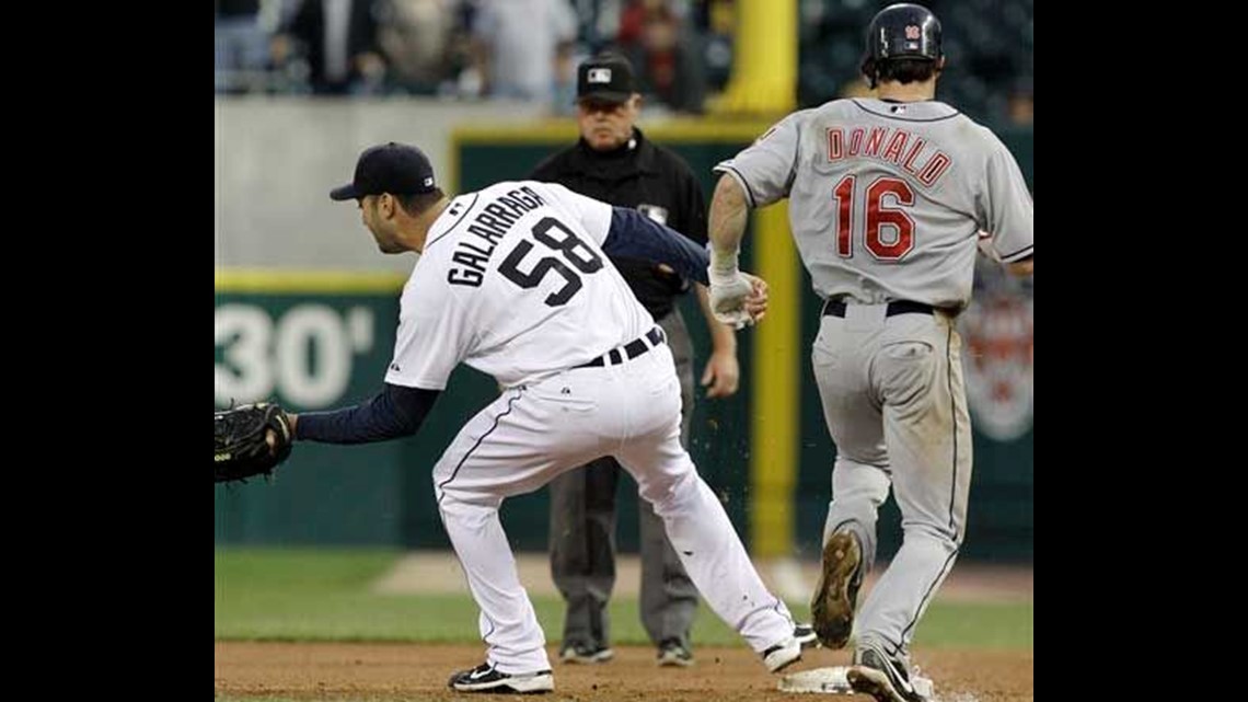 Detroit Tigers' Armando Galarraga pitches during spring training