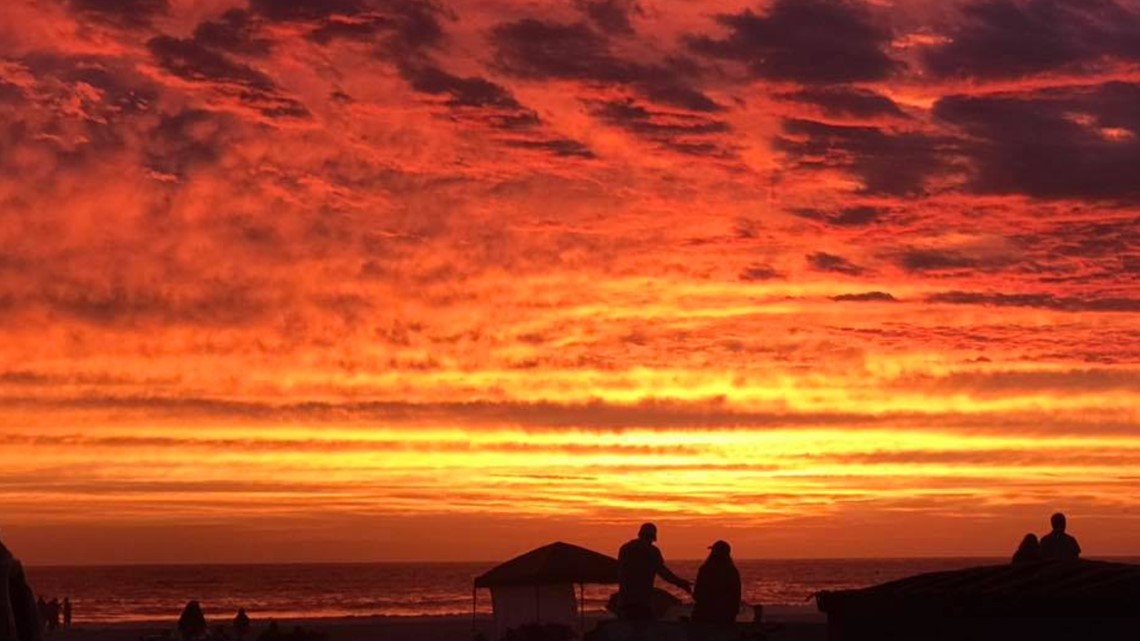 Nice sunset at the padres game right now : r/sandiego