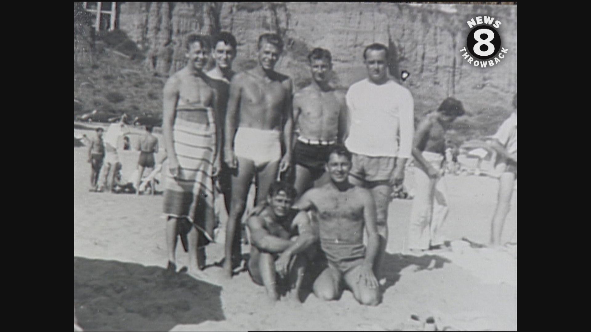 Reporter Heather Lucas's grandfather Don Carlson was friends with Ronald Reagan when they lived in Iowa. He convinced Don to move to California. Photos from beach.