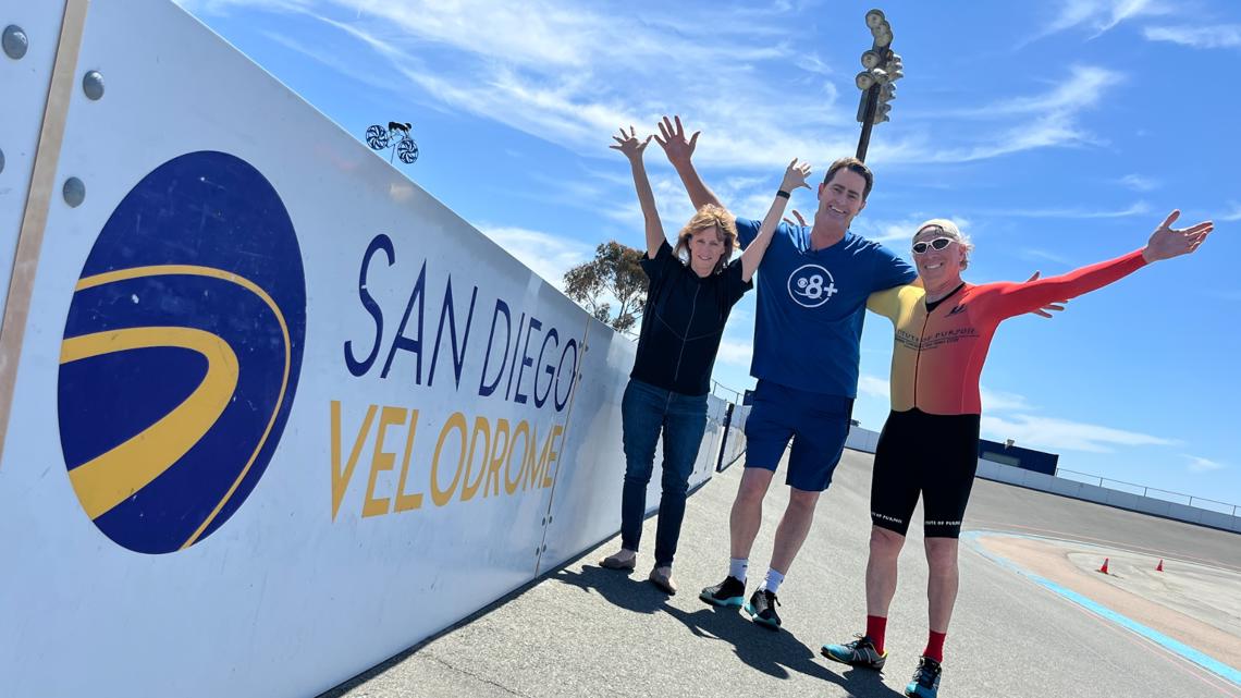 Cyclist aims for four world records in six-hour ride to raise donations for Parkinson's community.