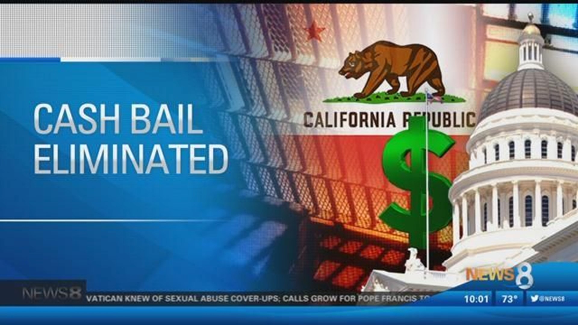 California first state to end cash bail