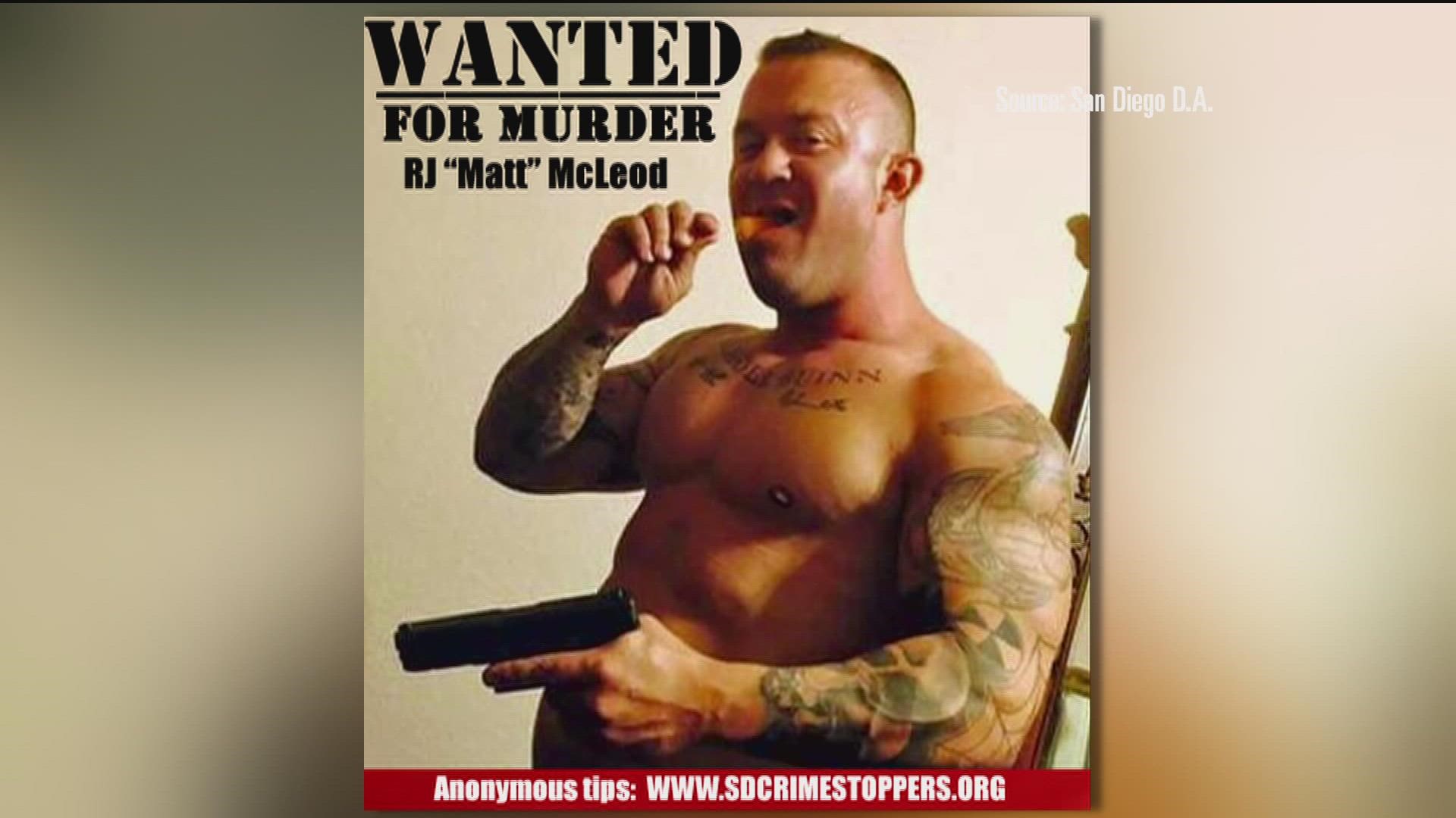 The US Marshals confirmed to CBS 8 that McLeod was arrested on Monday morning by El Salvadorian authorities along with US Marshals from San Diego.