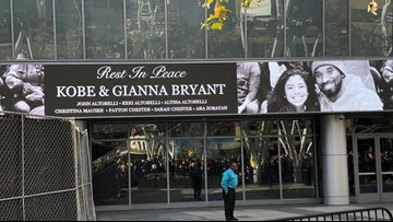 Memorial For Kobe Bryant Daughter Gianna Held At Staples Center