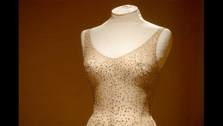 the dress marilyn monroe wore to sing happy birthday for Kennedy song sold for $4.8 million Child  Size:child-10 sizeFilter-4 Draped Cape Mini Dress