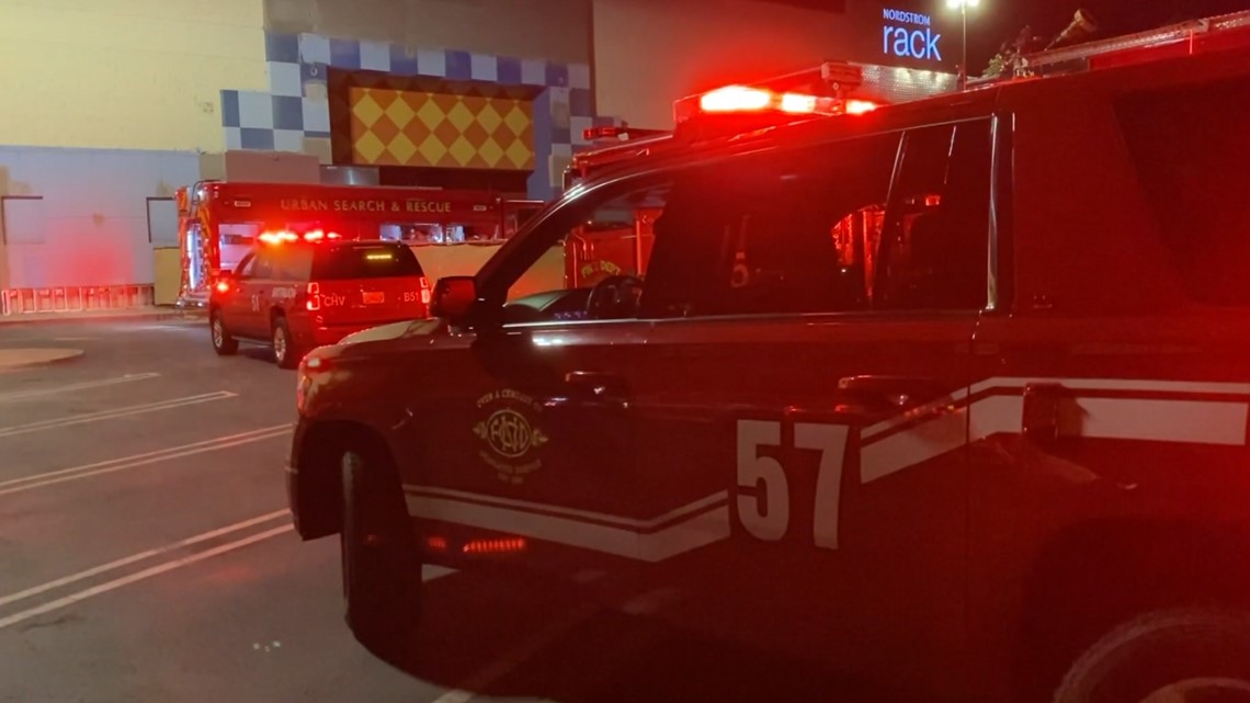 Man trapped in hole at Plaza Bonita Mall in National City