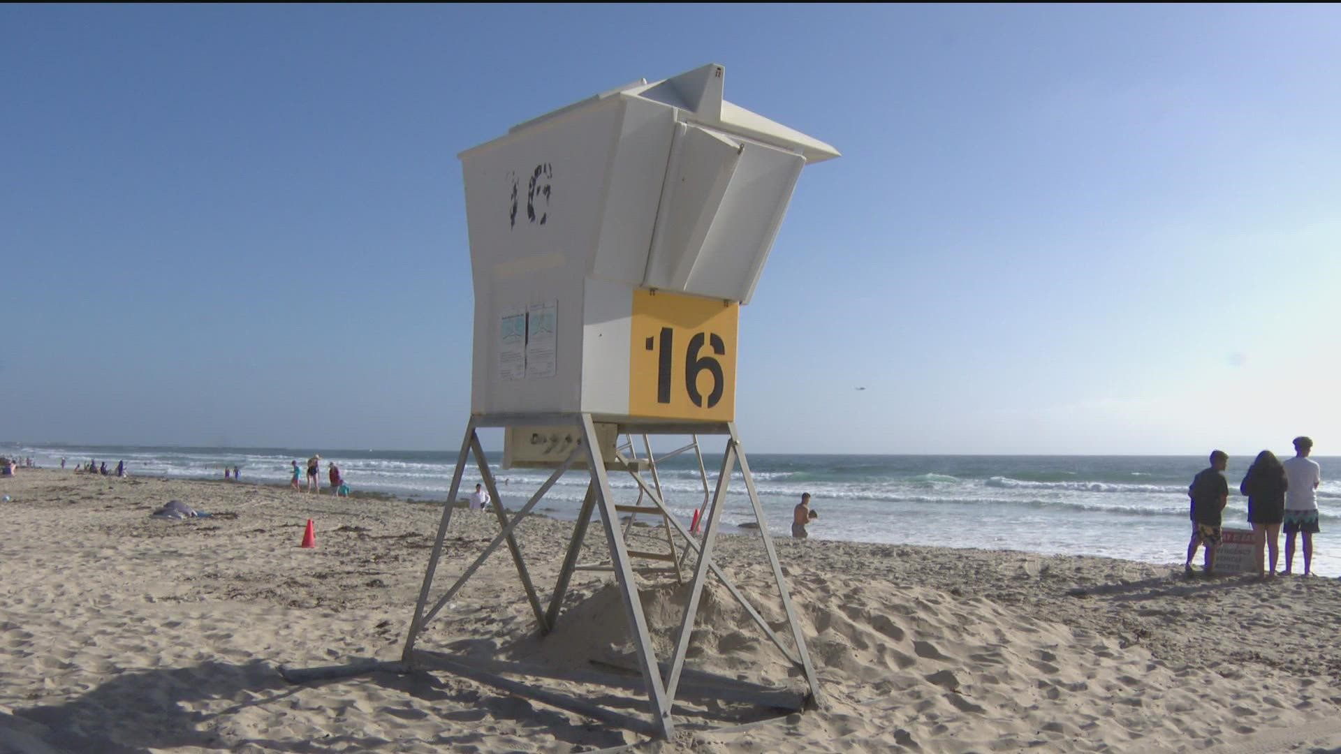 The search for 18-year-old man who went missing in the ocean in Mission Beach was suspended at sunset Wednesday and will resume Thursday.