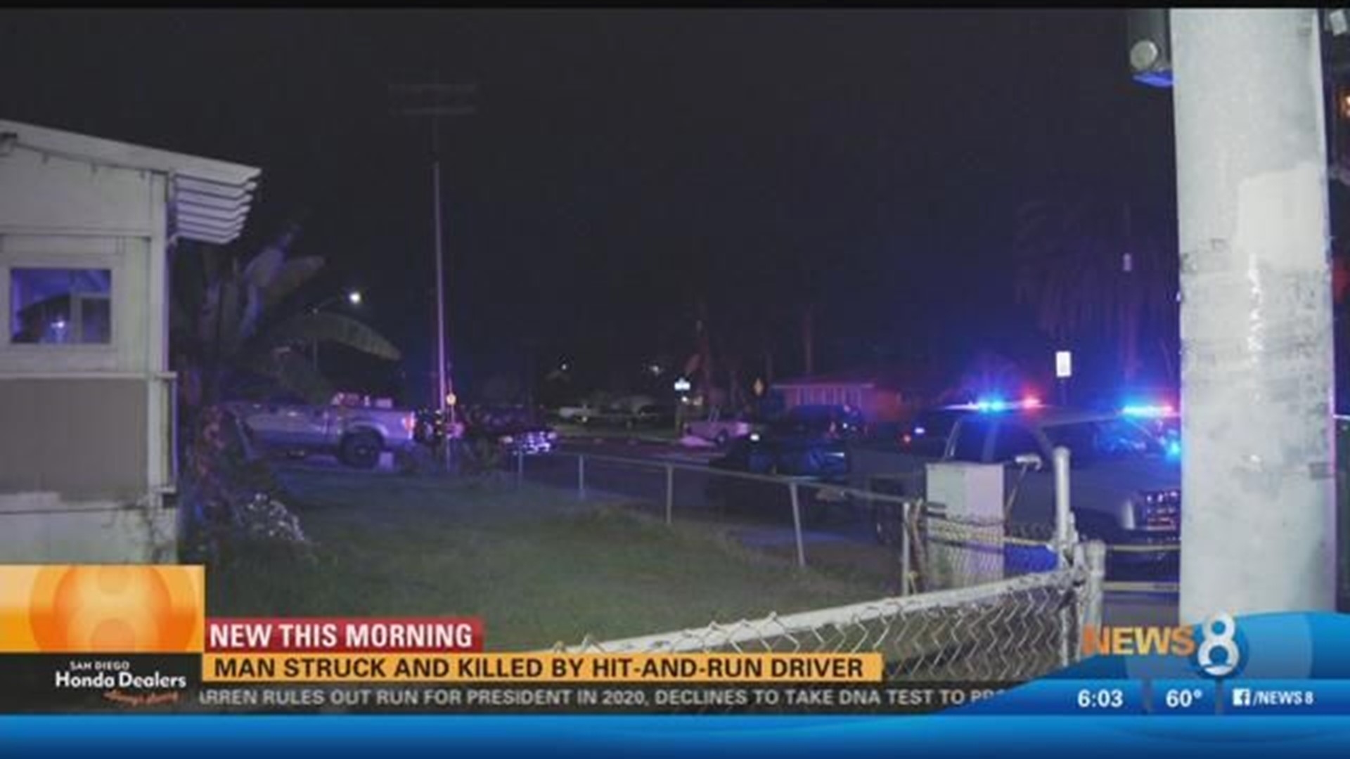 Man killed by hit-and-run driver in Chula Vista | cbs8.com