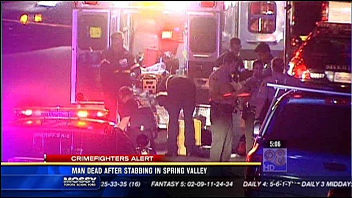 Man arrested in fatal stabbing in Spring Valley