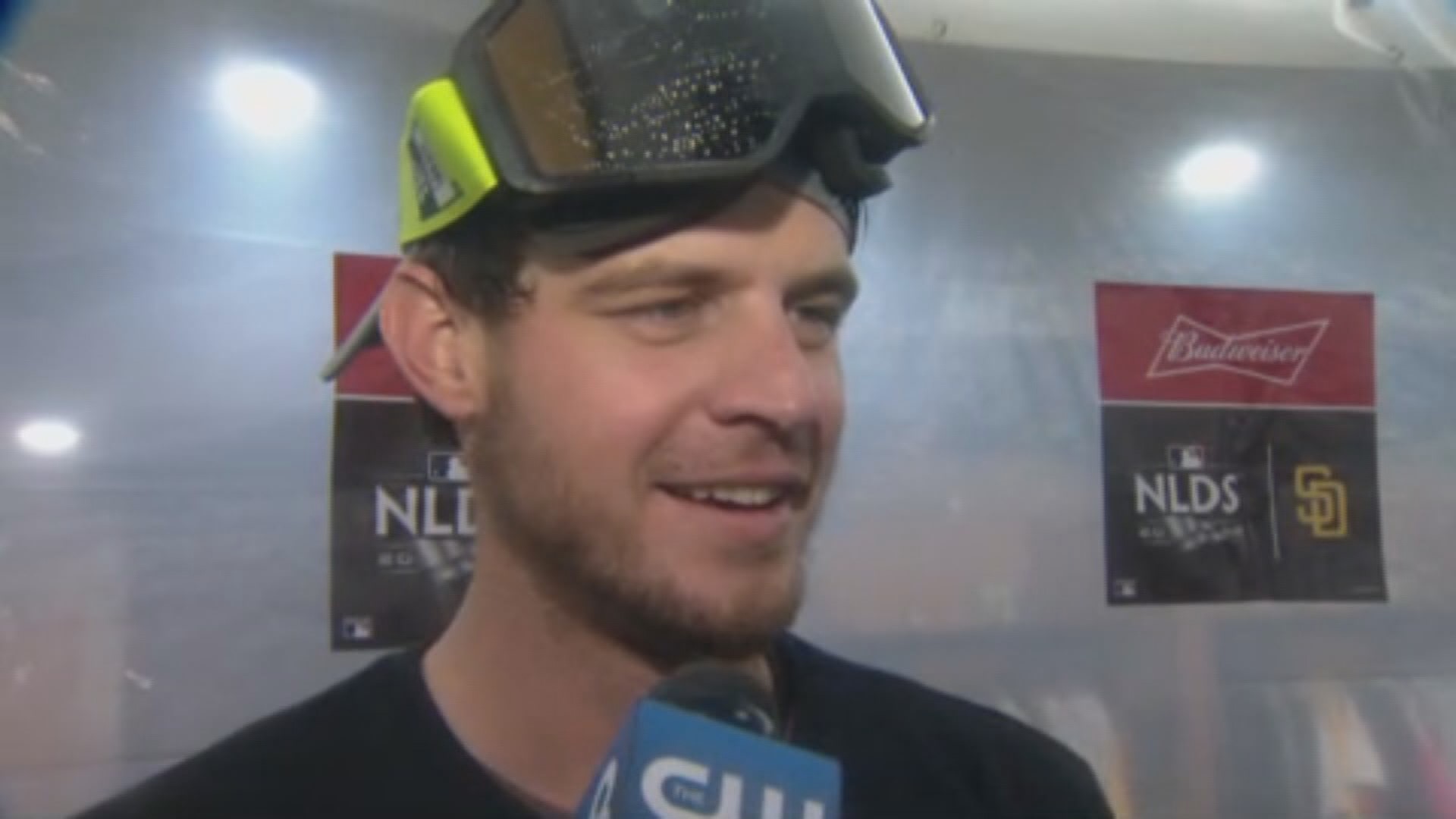 Padres first baseman Wil Myers shares his excitement over the win against  the Dodgers