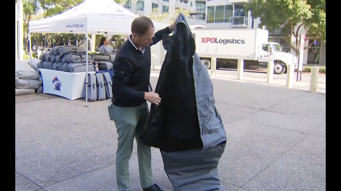 Sleeping bag coats handed out to unsheltered