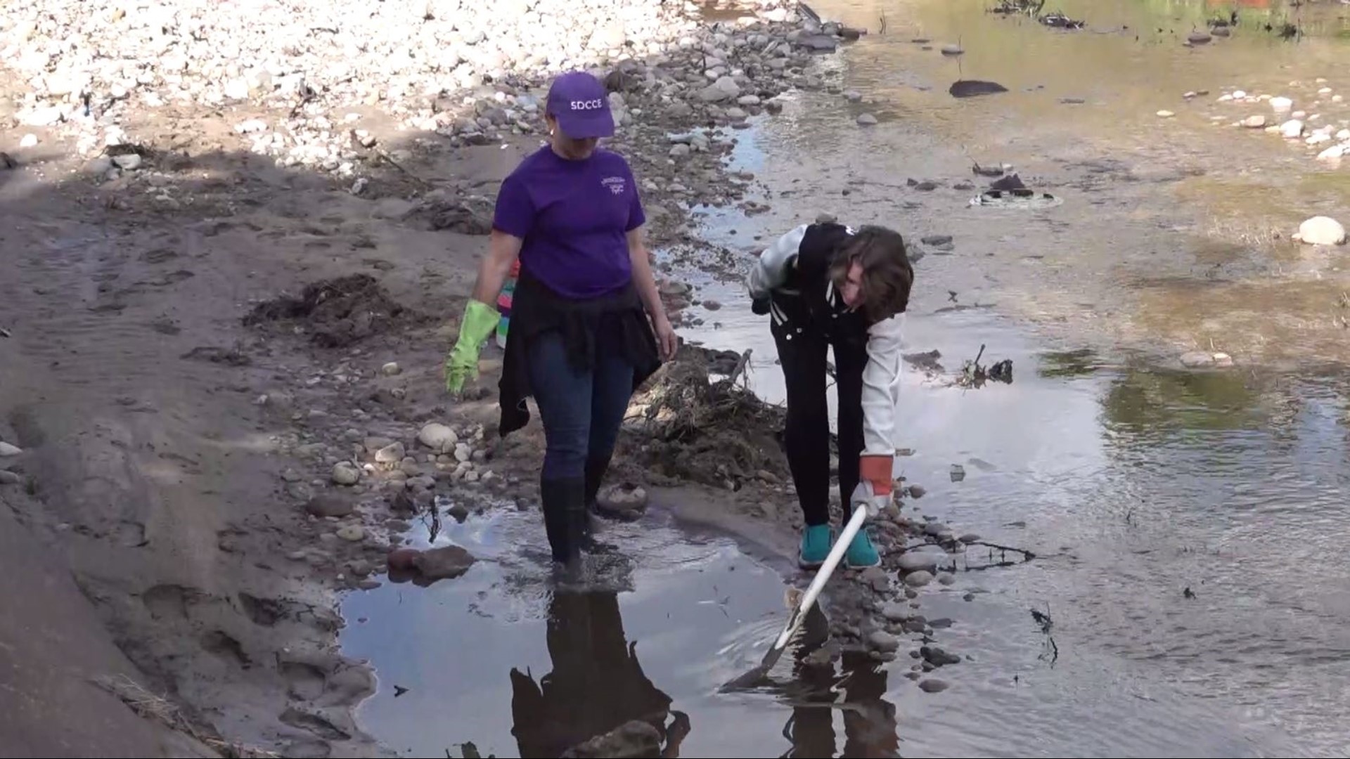 I Love A Clean San Diego says volunteers collected 1,658 pounds of trash including 68 pounds of recyclables.