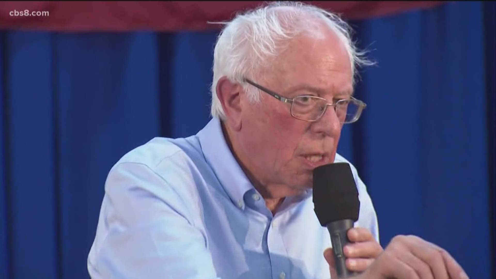 Presidential hopeful Bernie Sanders touched on mental health reform during a town hall event in Vista Monday night. Sanders also focused on immigration issues, the economy, healthcare and education. News 8 Richard Allyn reports from Vista with more on Sanders' message to his supporters.