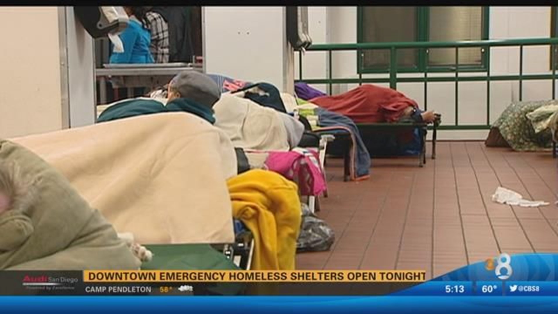 Emergency homeless shelters open downtown