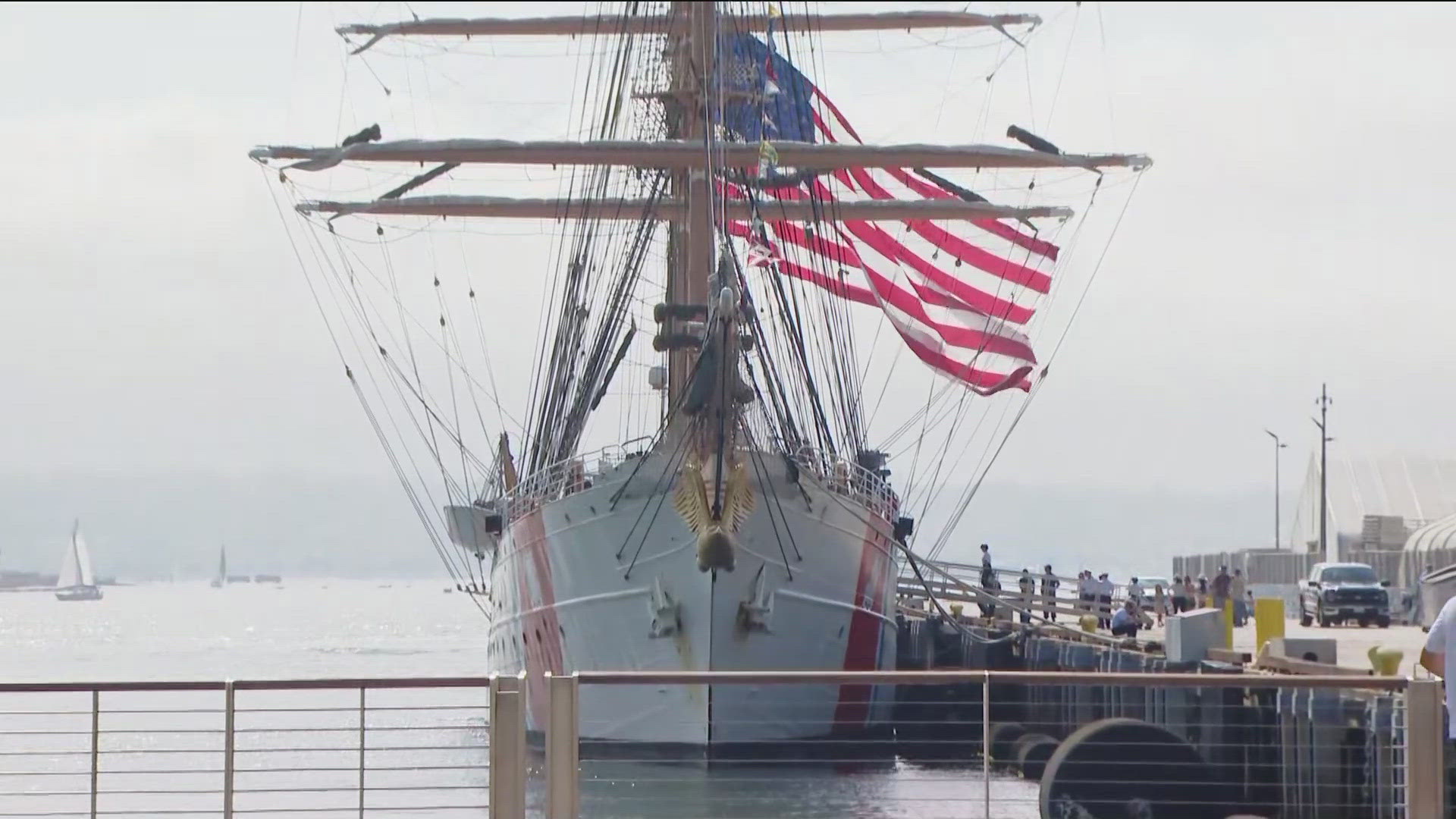 The U.S. Coast Guard's Eagle returns to San Diego for the first time since 2008, offering free public tours this weekend.
