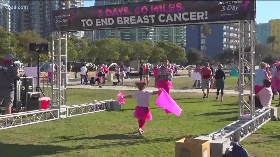 Susan G. Komen 3-Day walk | Day 3 in San Diego | cbs8.com