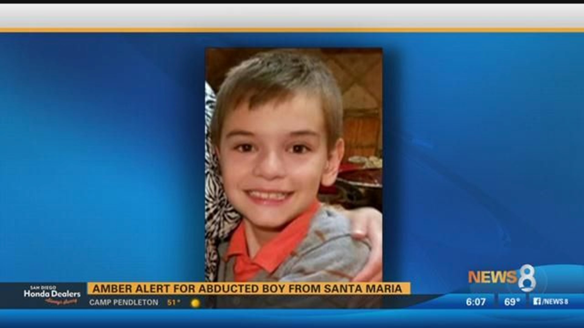 Amber Alert Deactivated Boy From Santa Barbara County Found Safe Cbs8 Com