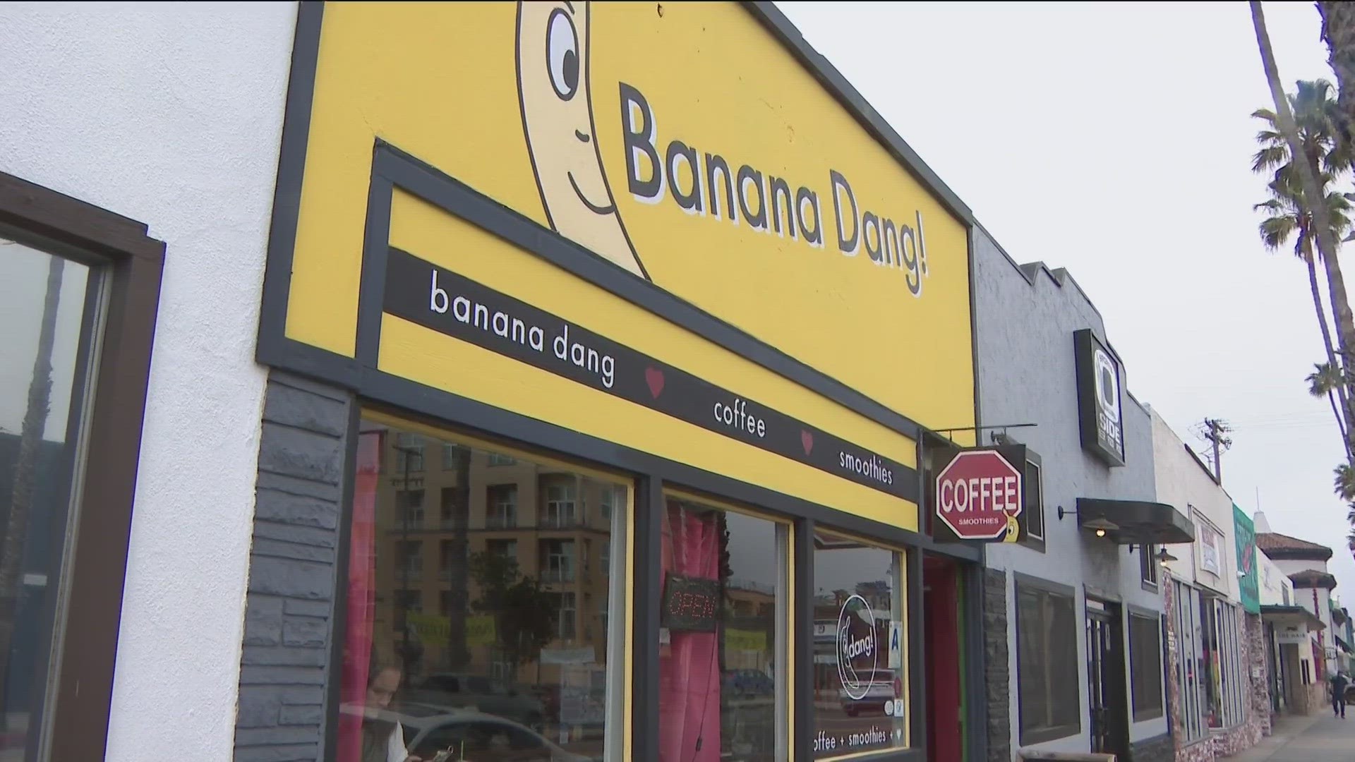 Banana Dang is an Oceanside coffee shop that makes smoothies and specialty coffees that they say is much better than big chains.