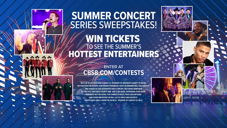 Win tickets to the hottest line-up of entertainers at the San Diego County Fair!