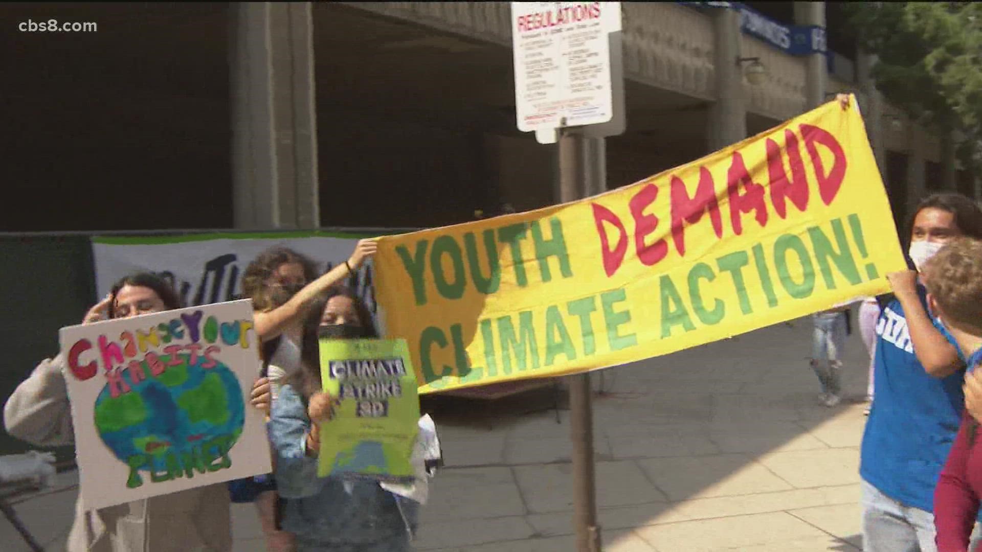 Students made their voices heard to bring attention to climate change with a series of school strikes were held Friday as part of an international effort.