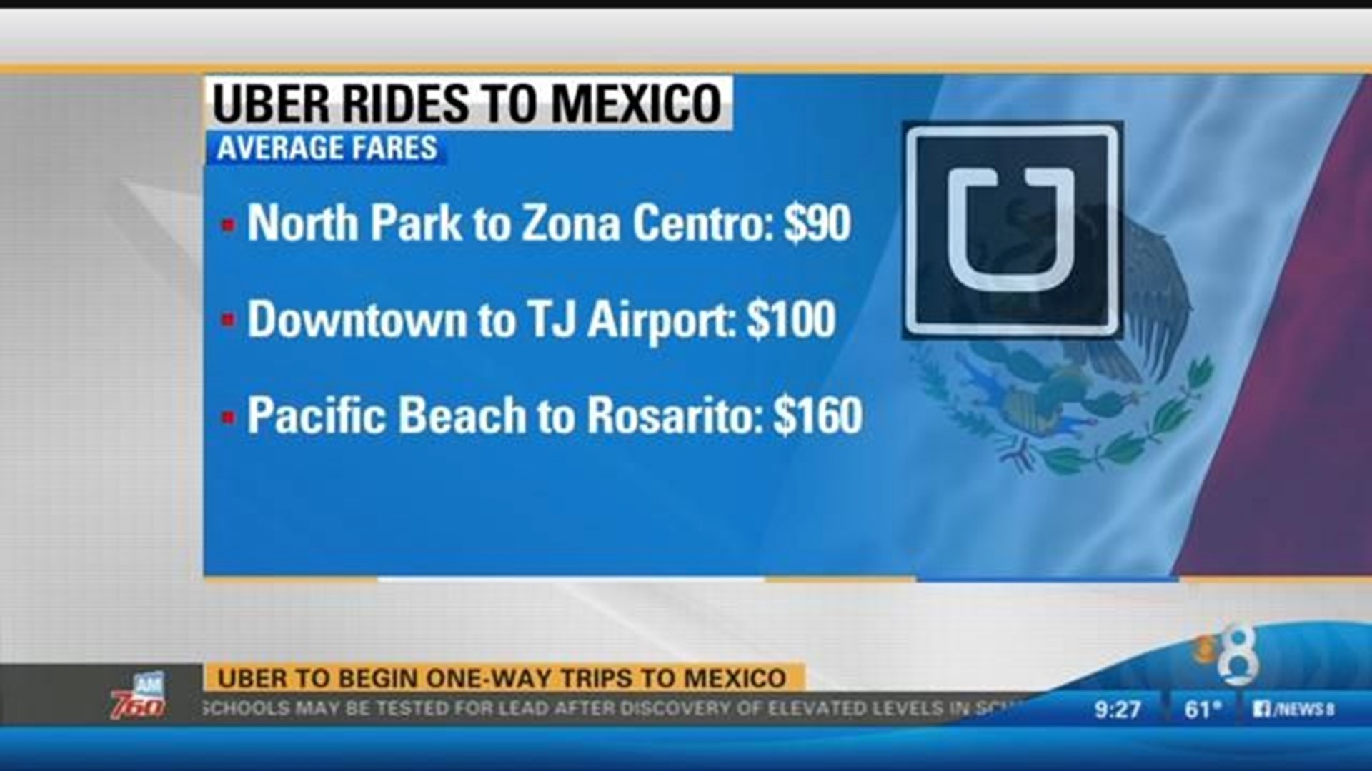 Uber to begin one-way trips to Mexico