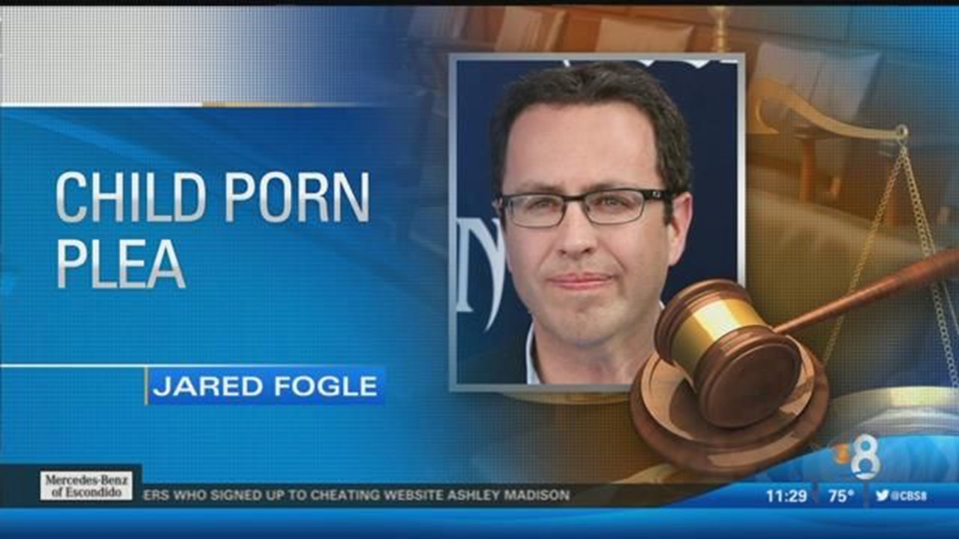 Jared Fogle to plead guilty to sex acts with minors, child porn