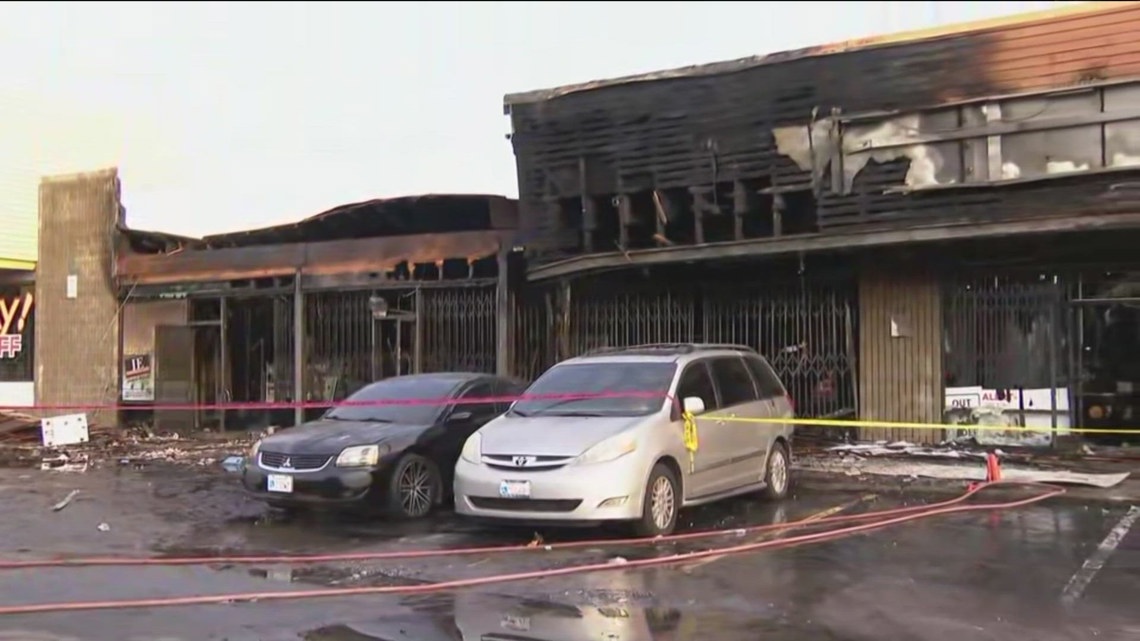 Fire destroys two Spring Valley businesses, damages two others | cbs8.com