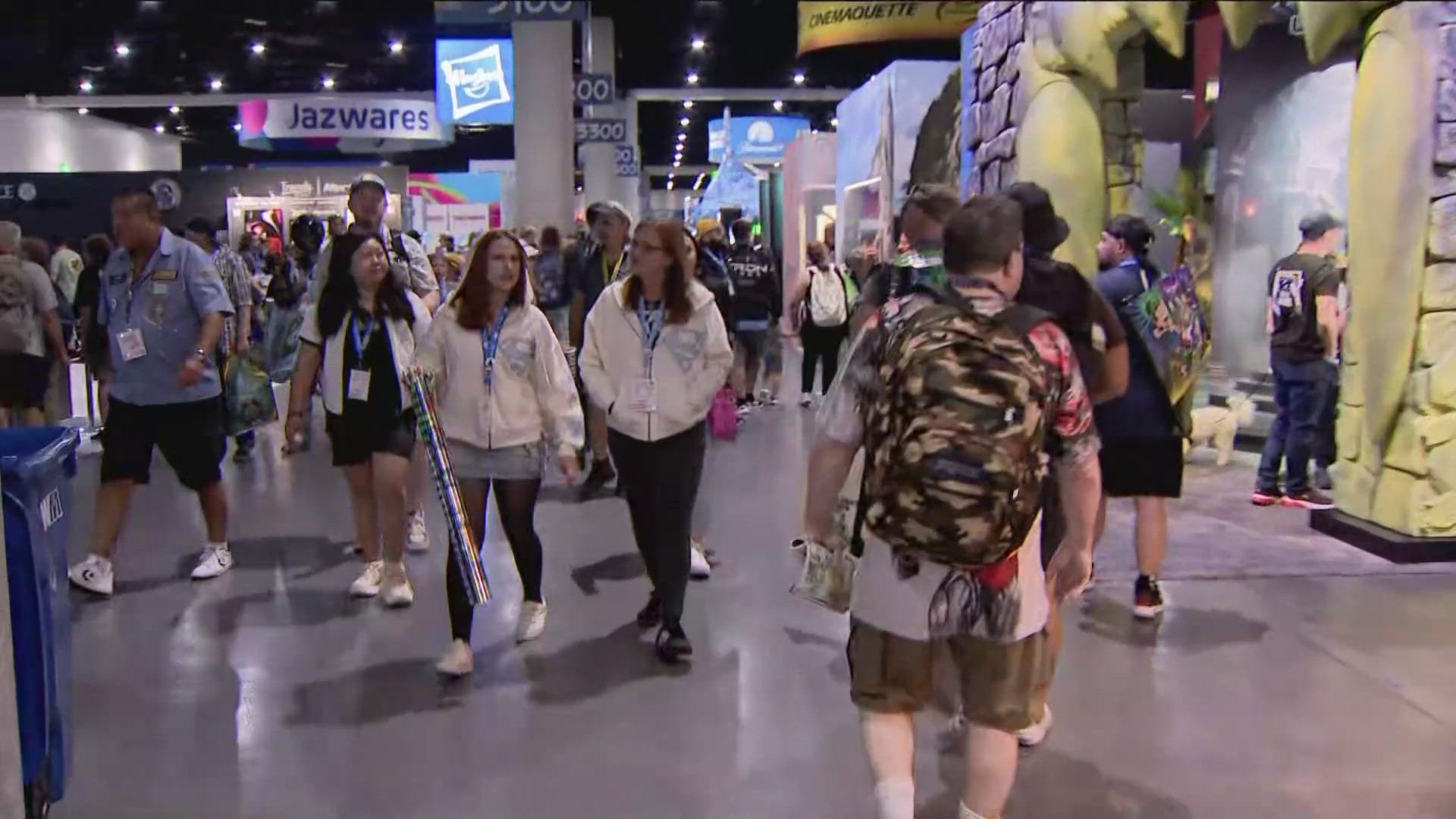 Preview night for Comic-Con is underway at the San Diego Convention Center on Wednesday.
