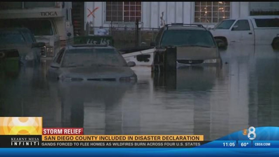 San Diego County included in disaster declaration