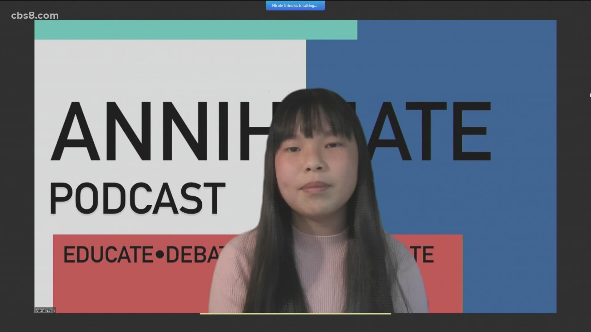 When Canyon Crest Academy student Michi Synn saw a rise in hate crimes against Asian Americans she decided to pick of a mic to make a difference. www.annihihate.org