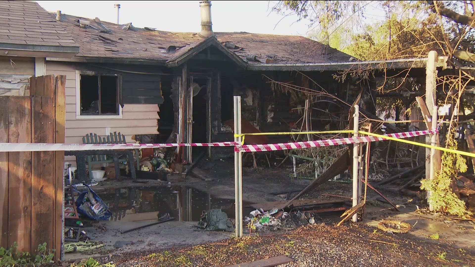 Firefighters from multiple agencies responded to the fire that broke out just before midnight.