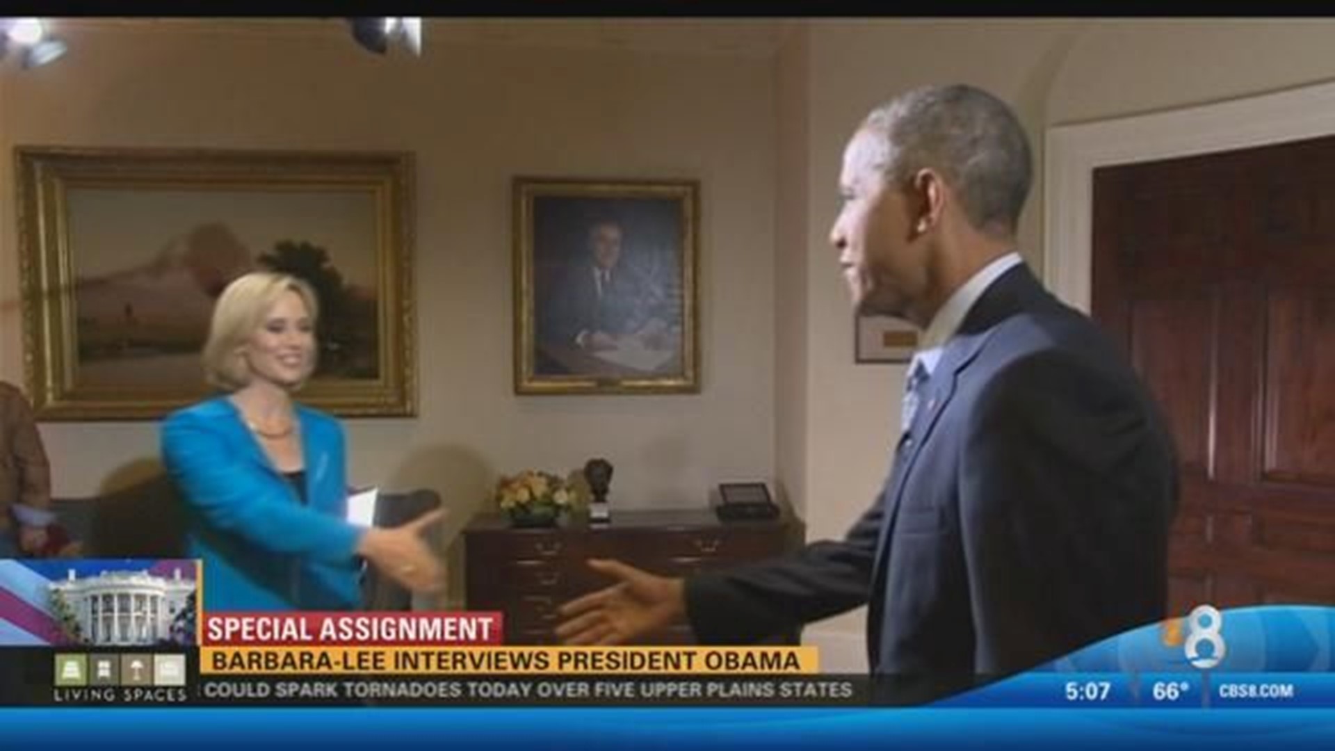 Barbara-Lee Edwards interviews President Obama 