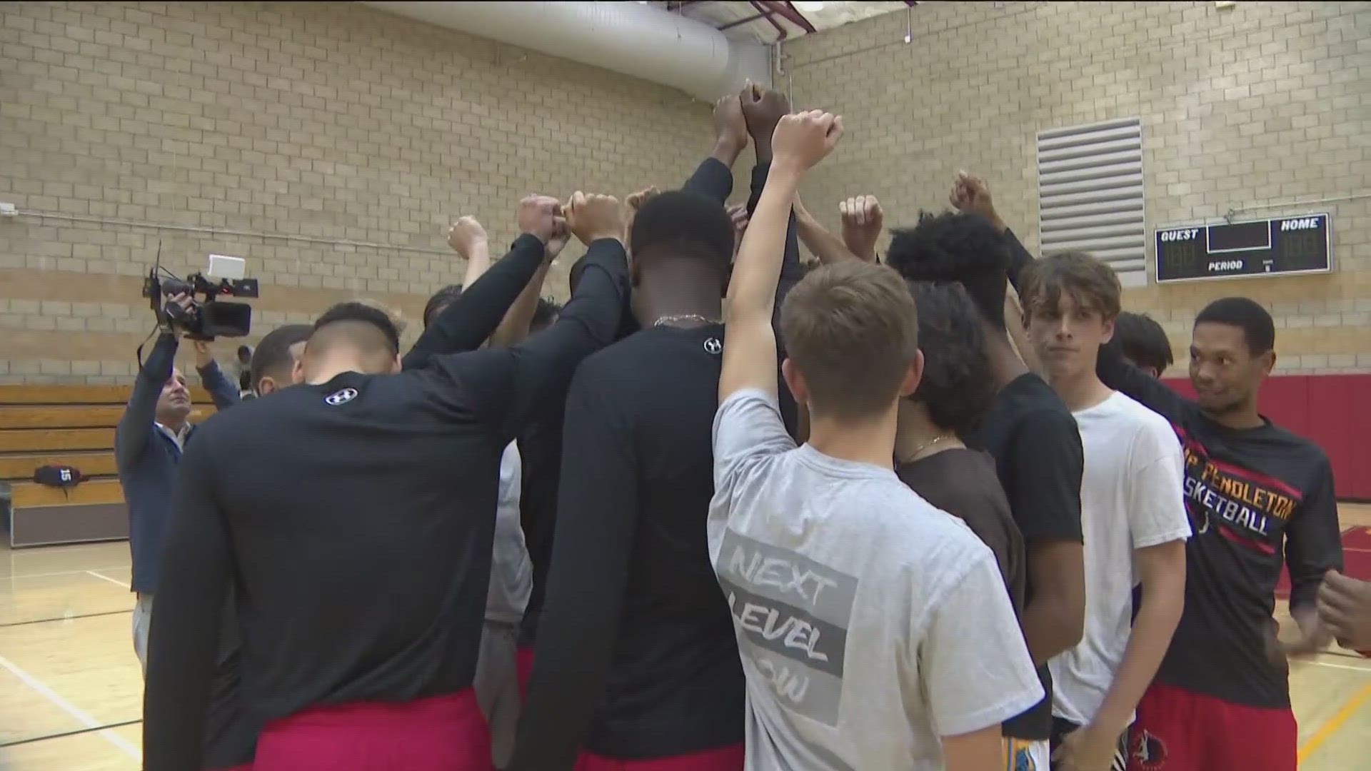 The All-Marine Basketball Team, which won gold at the 2023 Armed Forces Basketball Tournament, focused on how teamwork wins games.