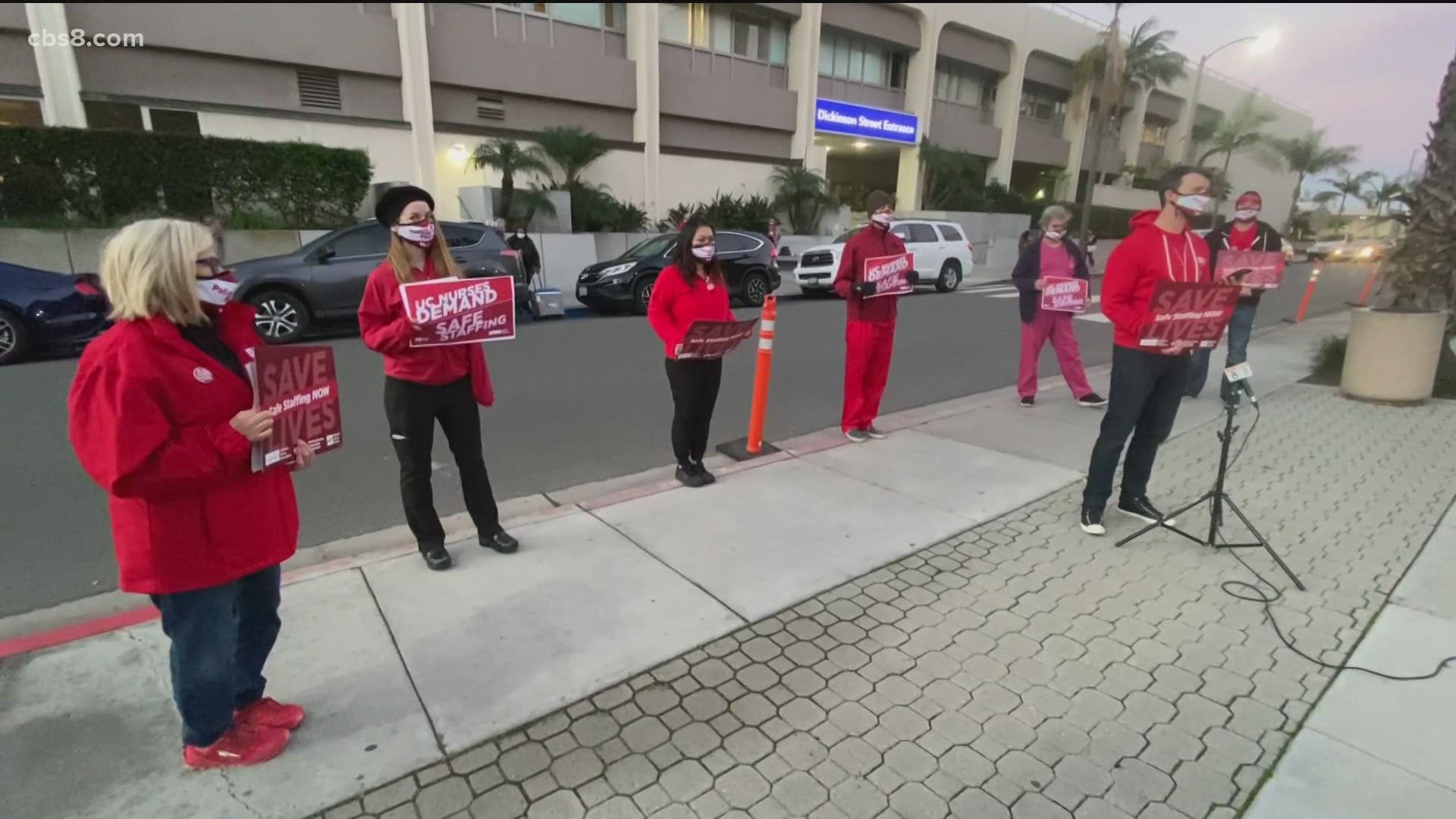 Registered nurses at UC San Diego call on the University of California to staff for safe patient care.