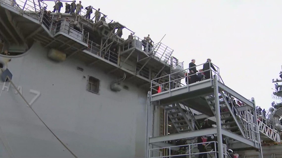 USS Tripoli returns home to San Diego after seven-month deployment ...