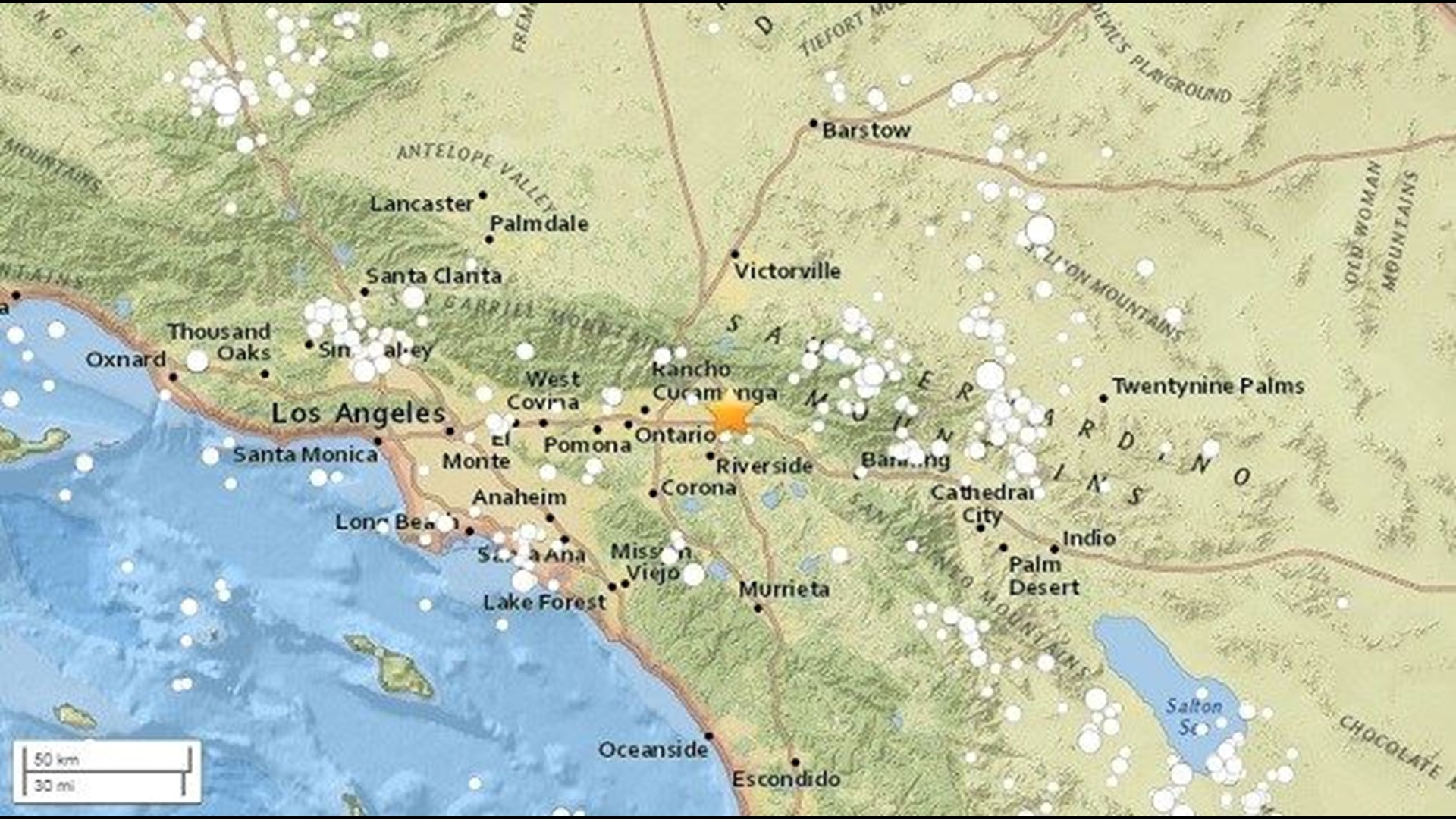 Magnitude 3.4 earthquake strikes near San Bernardino