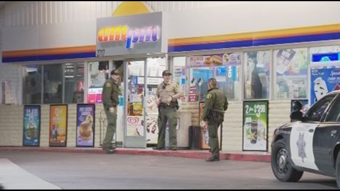 Police seek suspect in gas station armed robbery | cbs8.com