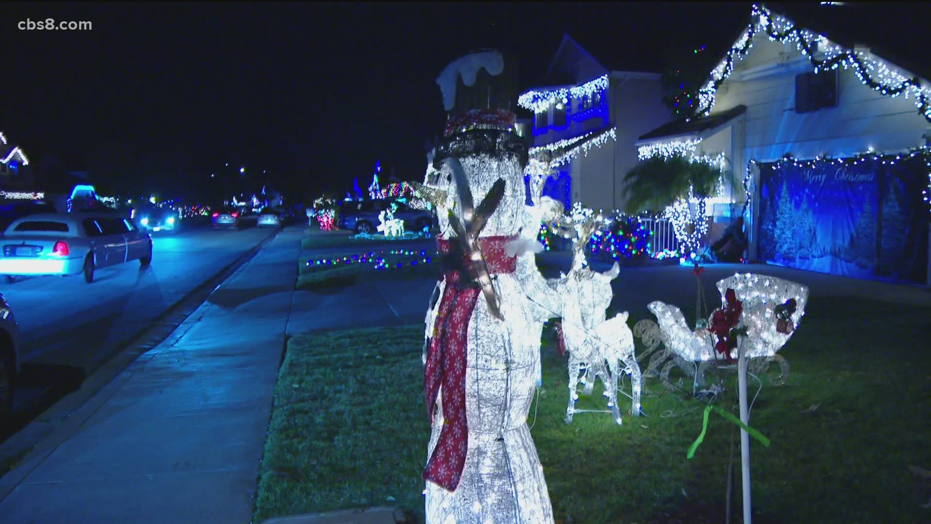 In a neighborhood known for festive displays, someone keeps cutting the wires of their Christmas decorations.