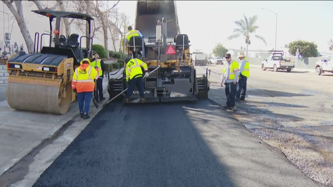 San Diego works to fill potholes before storm next week - Vimarsana News