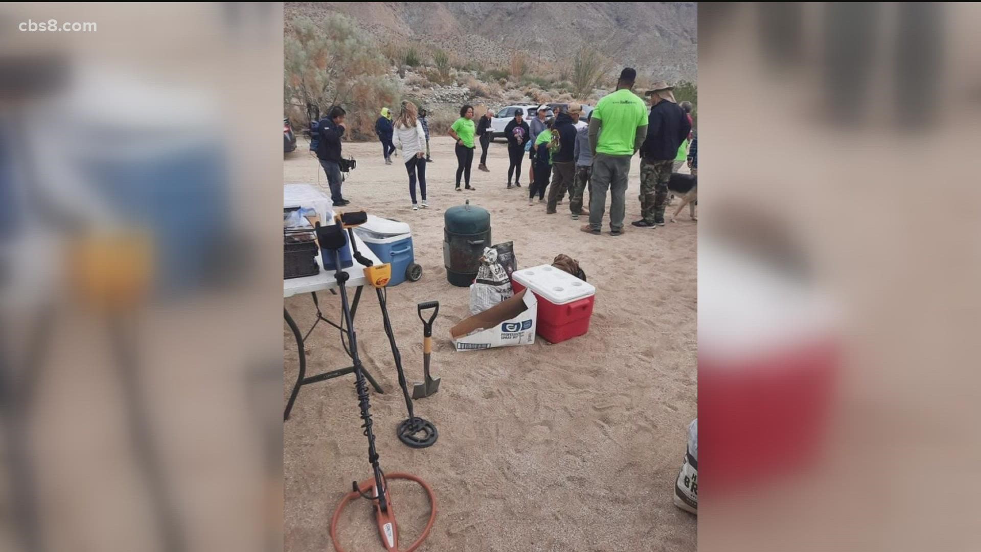 San Diegans showed up for Maya's family and friends and met in El Cajon Walmart parking lot Saturday at 7 a.m., to caravan to Anza Borrego to help search for Maya.