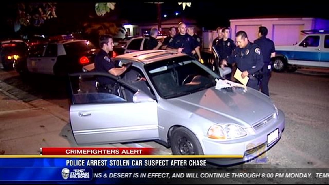 Police arrest stolen car suspect after chase | cbs8.com