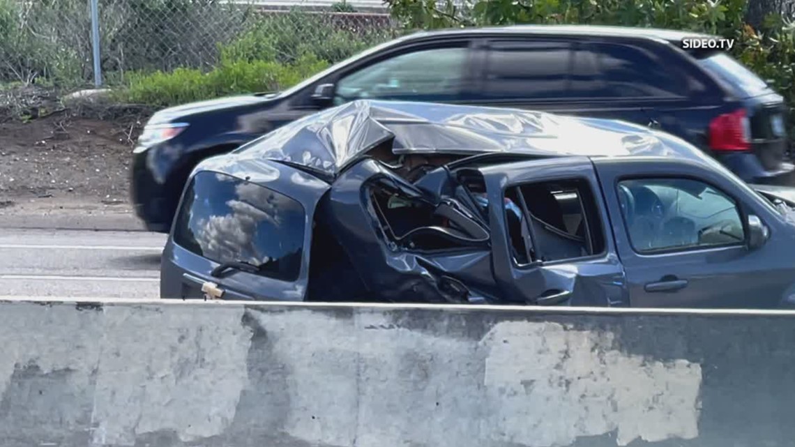 Man hit and killed in Vista while changing tire on freeway center