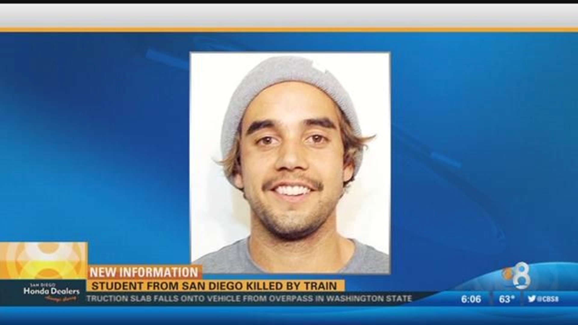 CUBoulder student hit, killed by train in California