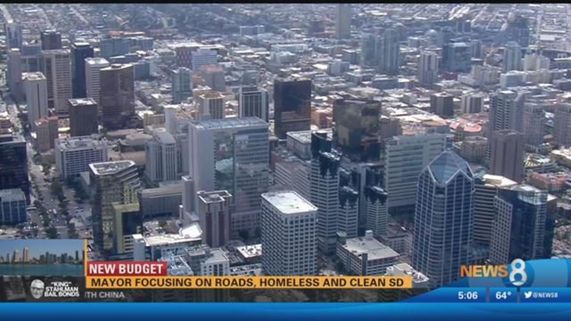 San Diego Mayor Unveils New Budget Focused On Roads, Homelessness ...