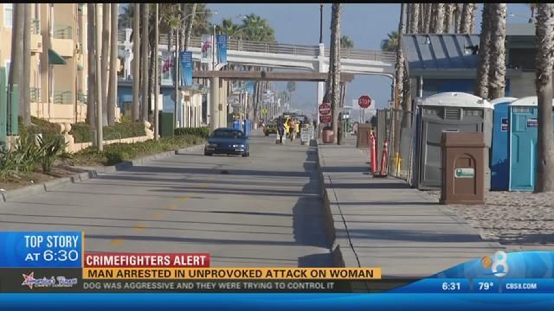 Man arrested in unprovoked attack on woman | cbs8.com